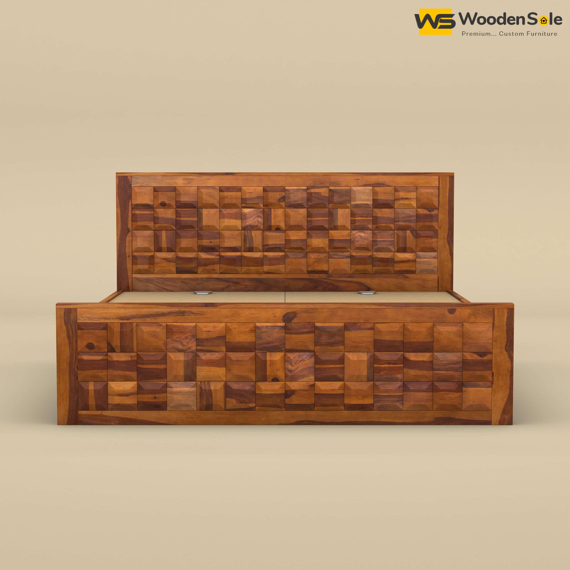 Diamond Without Storage Bed (Honey Finish)