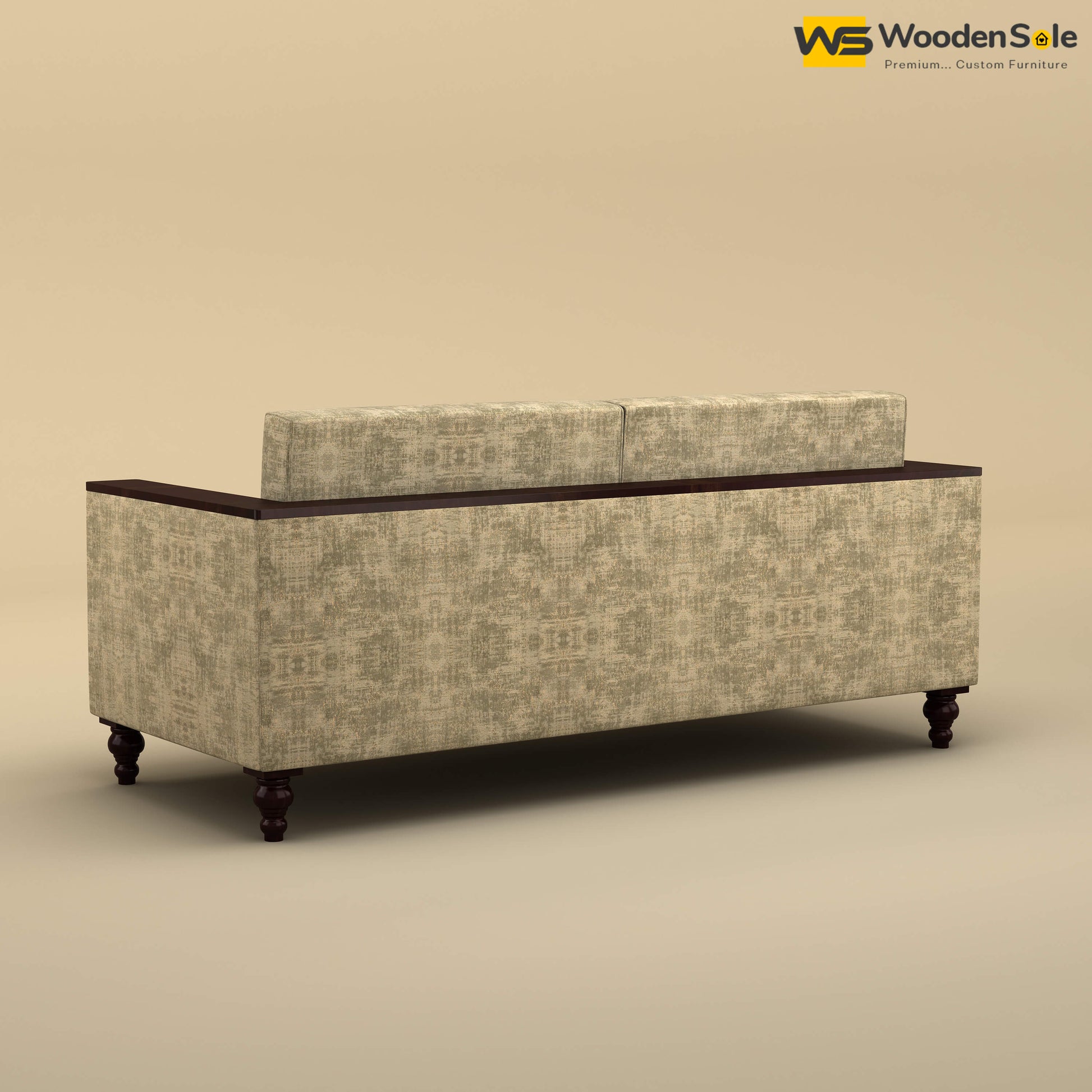 Tivoli 3 Seater Fabric Sofa (Cotton, Patchy Cream)