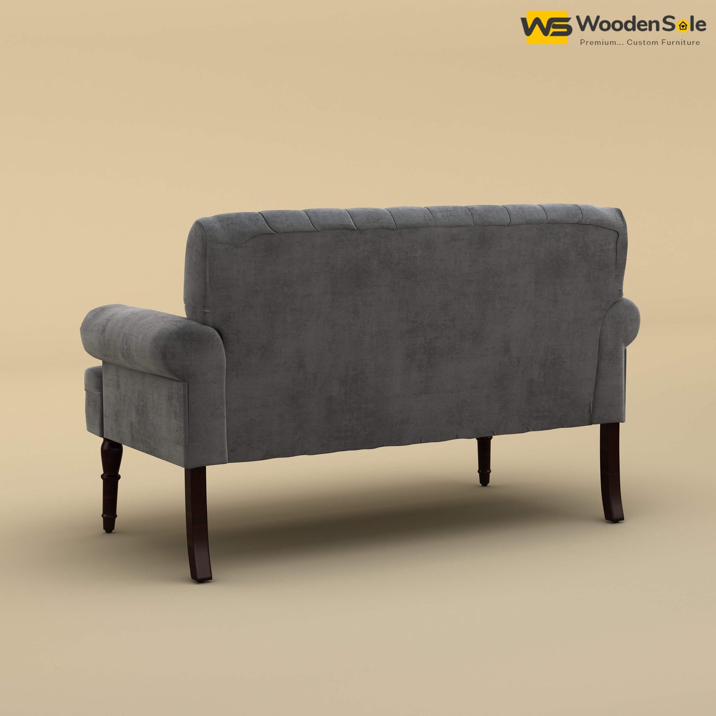 Chetas Love Chair (Velvet, Charcoal Gray)