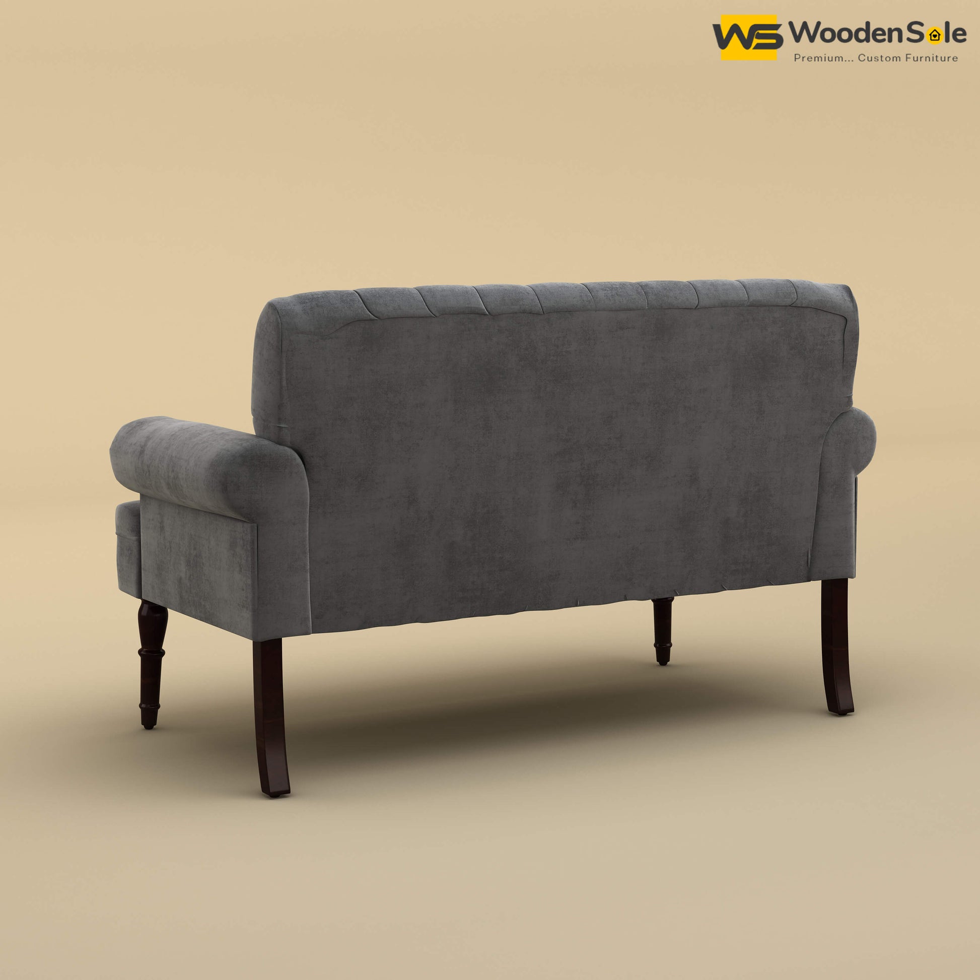 Chetas Love Chair (Velvet, Charcoal Gray)