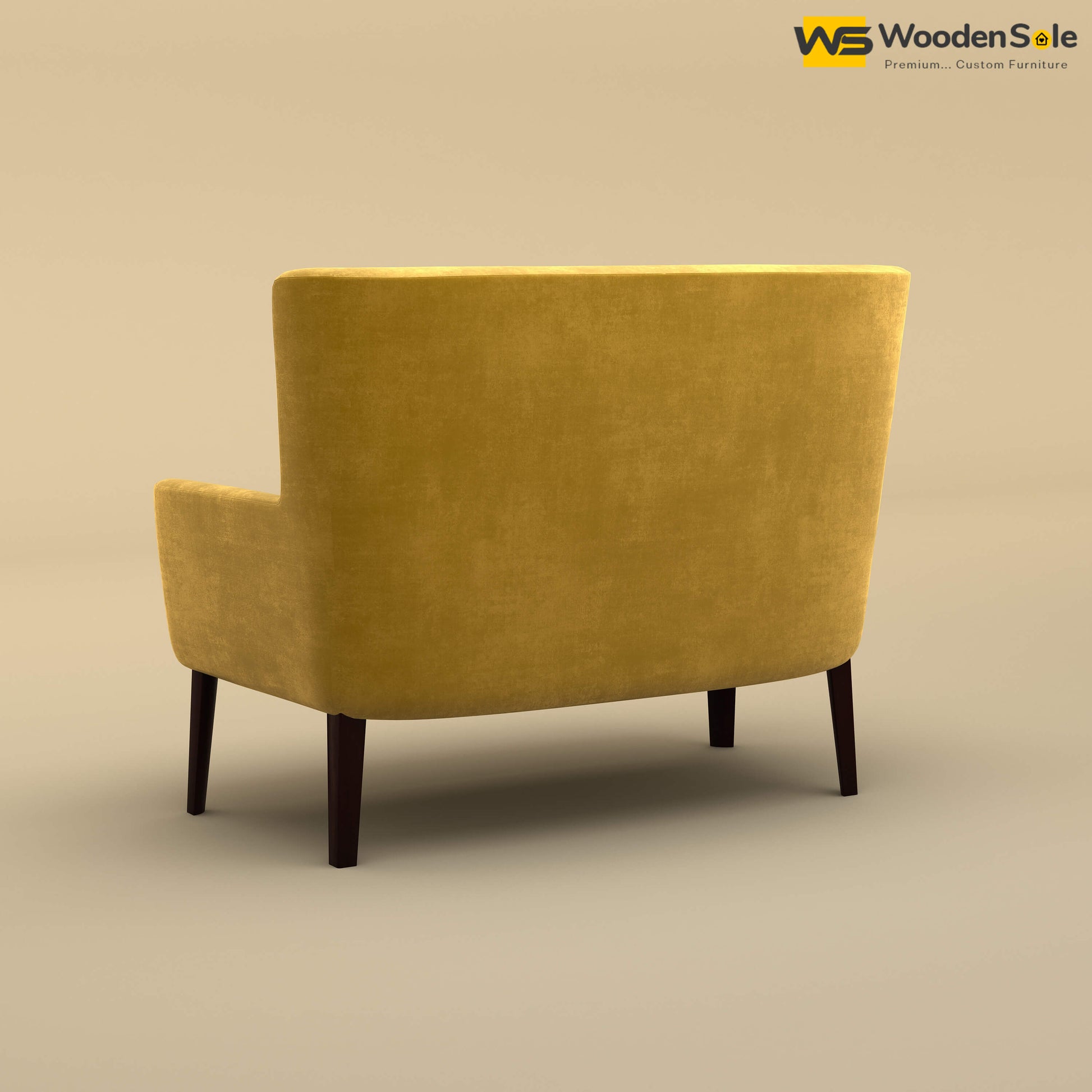Dil Loveseat (Velvet, Mustard Yellow)