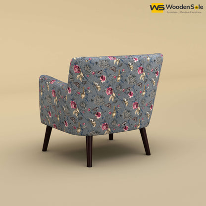 Figo Tufted Lounge Chair (Cotton, Floral Printed)