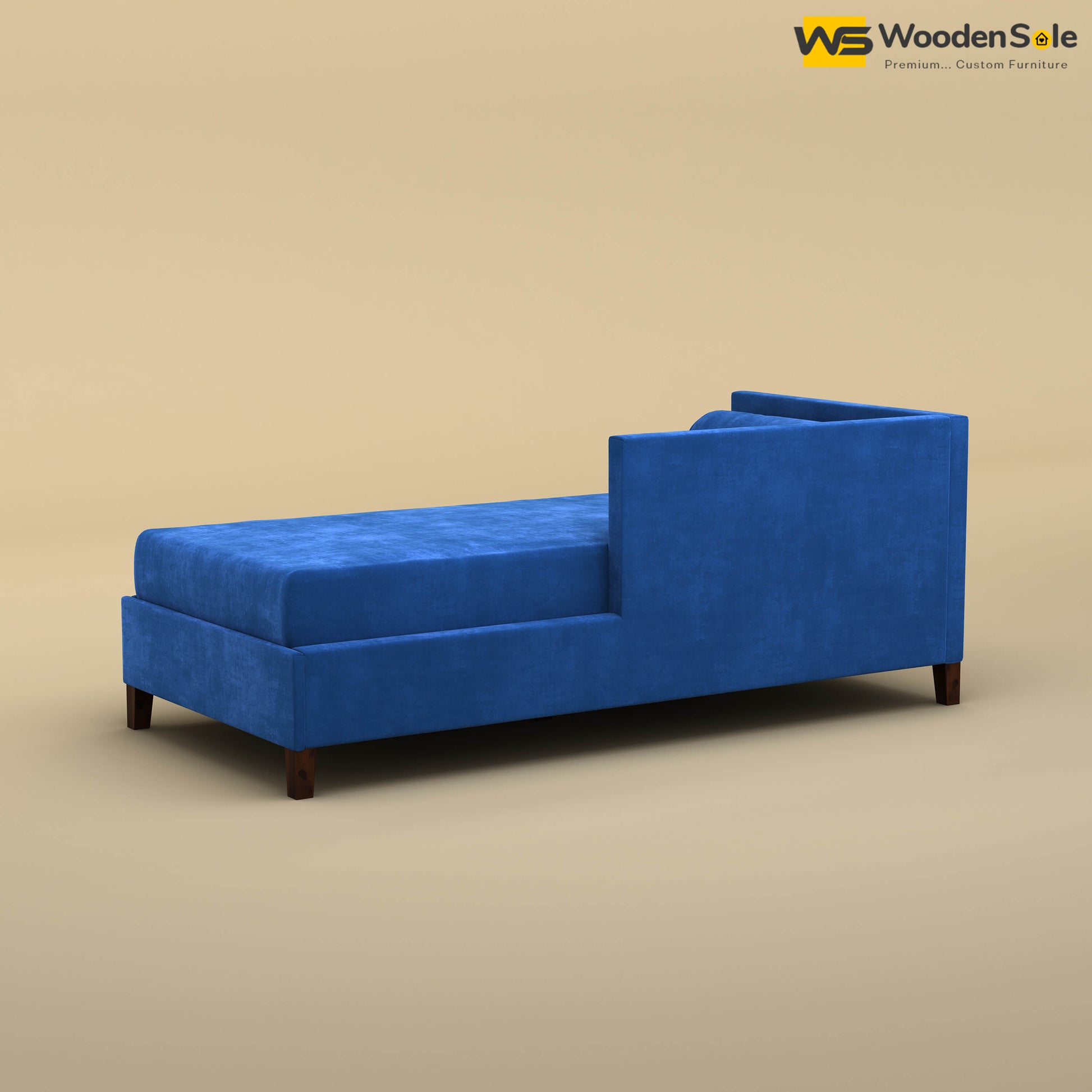 Daina Chaise Lounge (Velvet, Royal Blue)