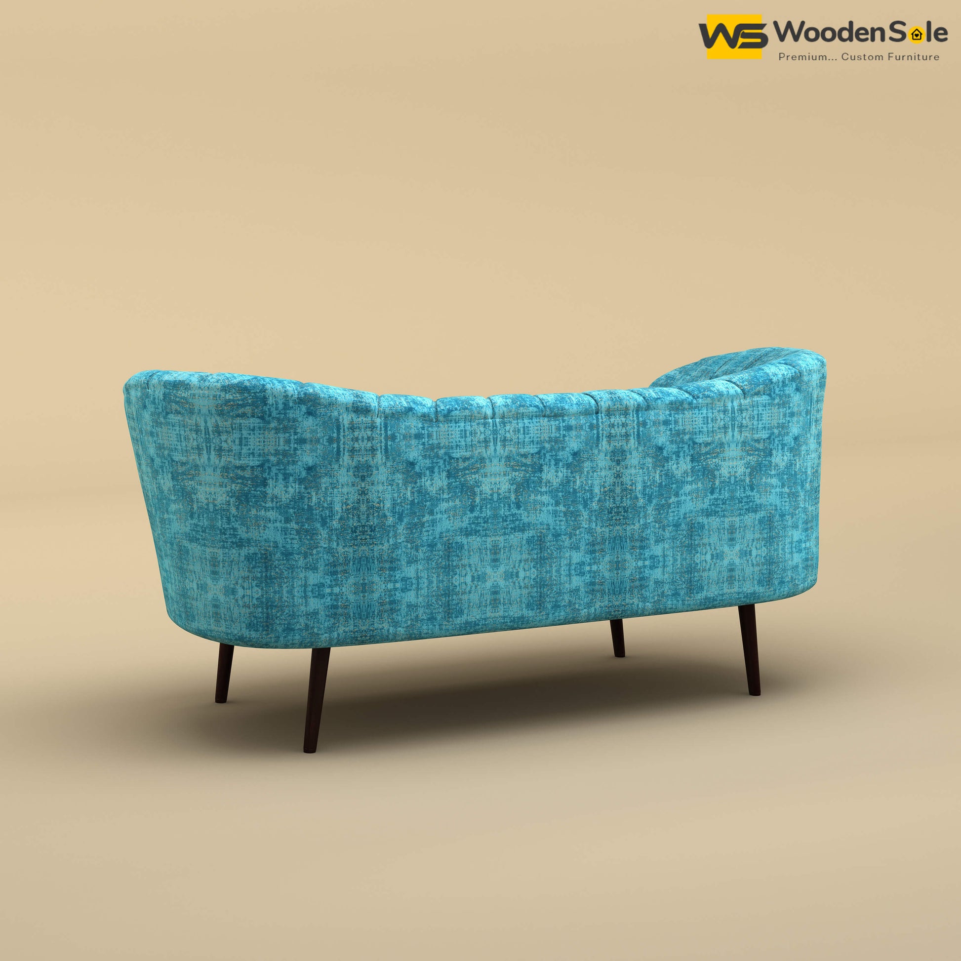 Kiara Chaise Lounge (Cotton, Teal Blue)