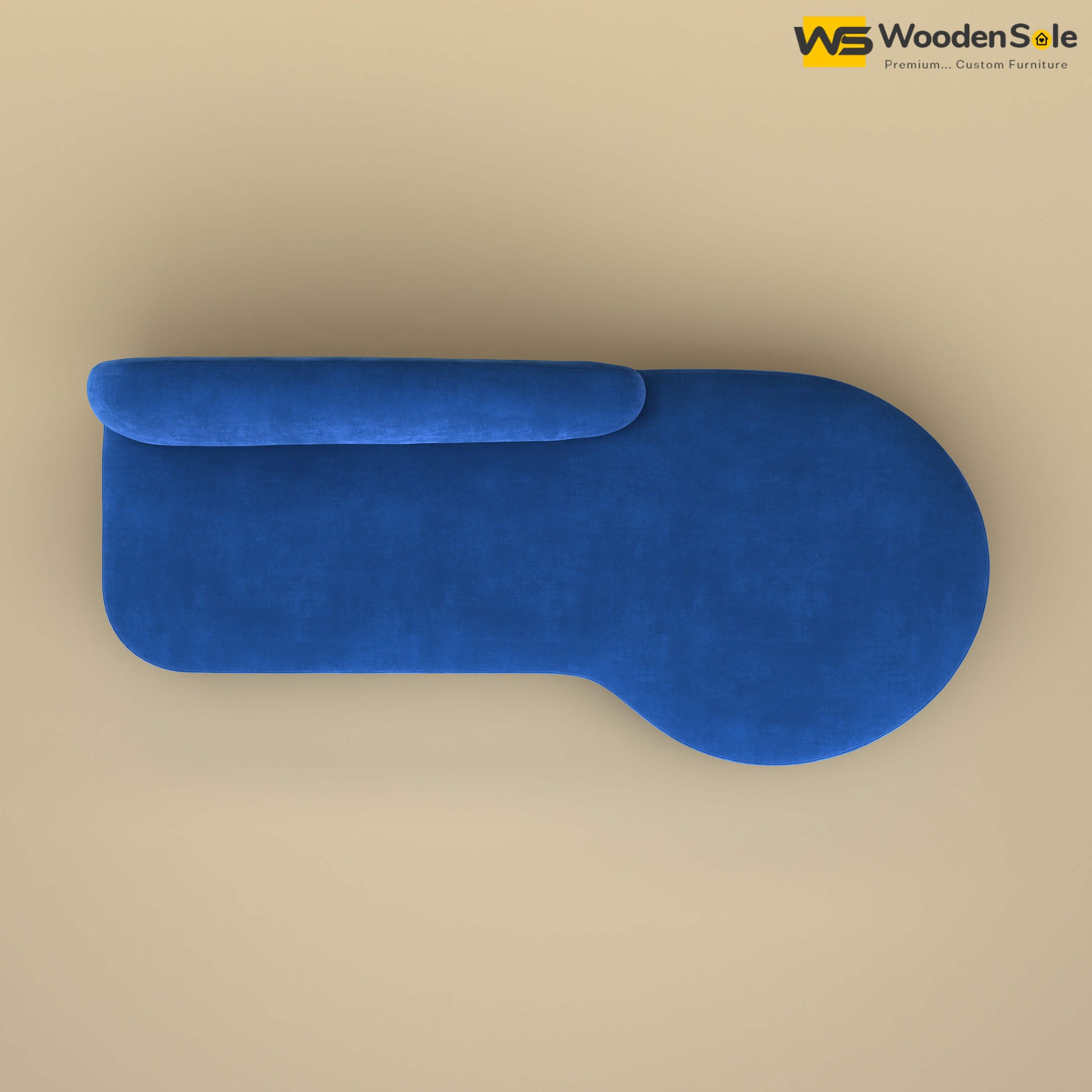 Pablo Premium Design Couch Sofa (Velvet, Royal Blue)