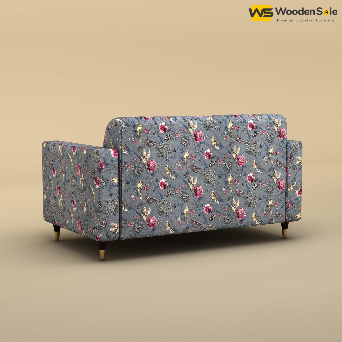 Sashwat Loveseat (Cotton, Floral Printed)