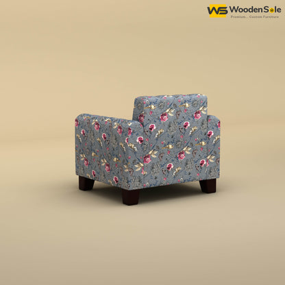 Furo 1 Seater Fabric Sofa (Cotton, Floral Printed)
