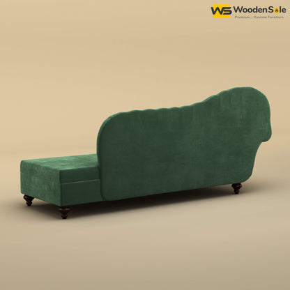 Royal Chaise Lounge (Velvet, Forest Green)