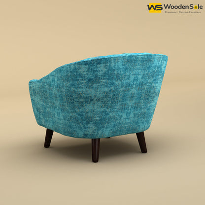 Verona Lounge Chair (Cotton, Teal Blue)
