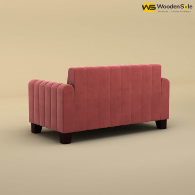 Furo 2 Seater Fabric Sofa (Velvet, Pink)