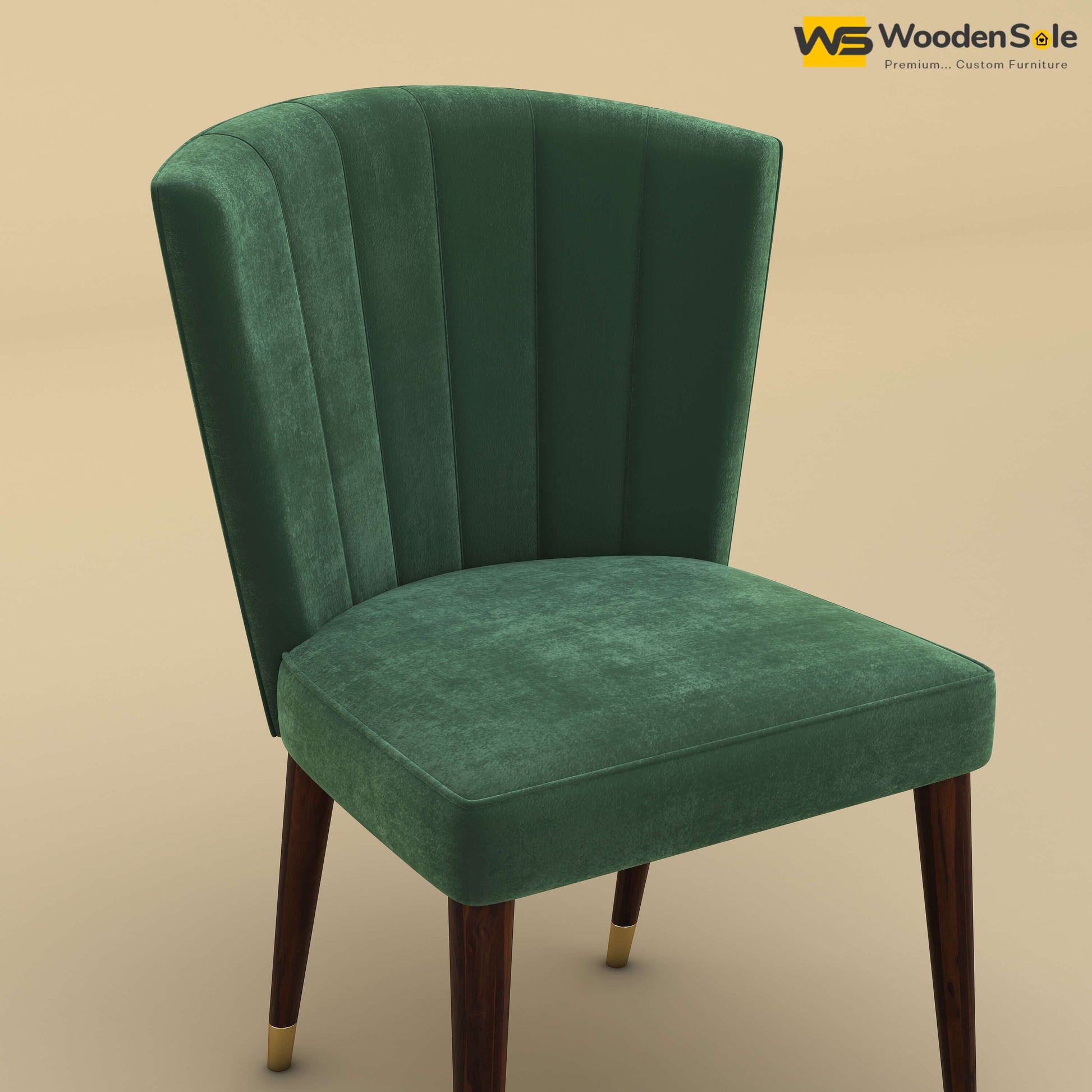Julia Dining Chair (Velvet, Forest Green)