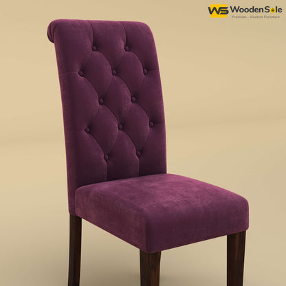 Elliot Dining Chair (Velvet, Dark Purple)