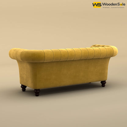 Rolex Loveseat (Velvet, Mustard Yellow)