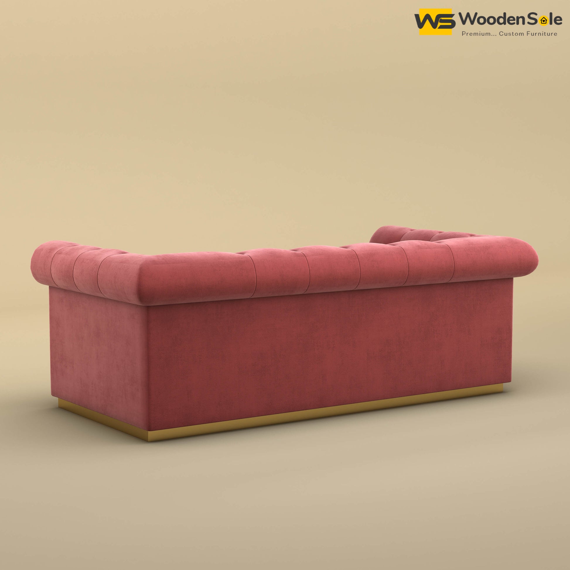 Morrison 3 Seater Fabric Sofa (Velvet, Pink)