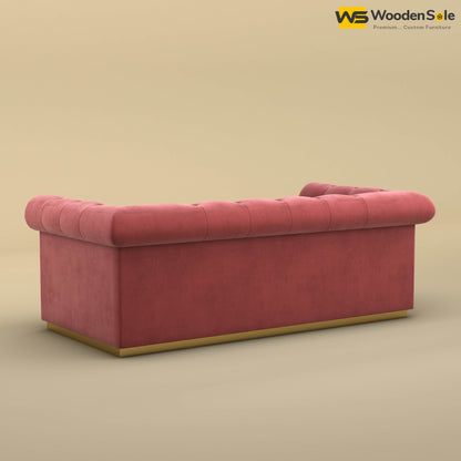 Morrison 3 Seater Fabric Sofa (Velvet, Pink)
