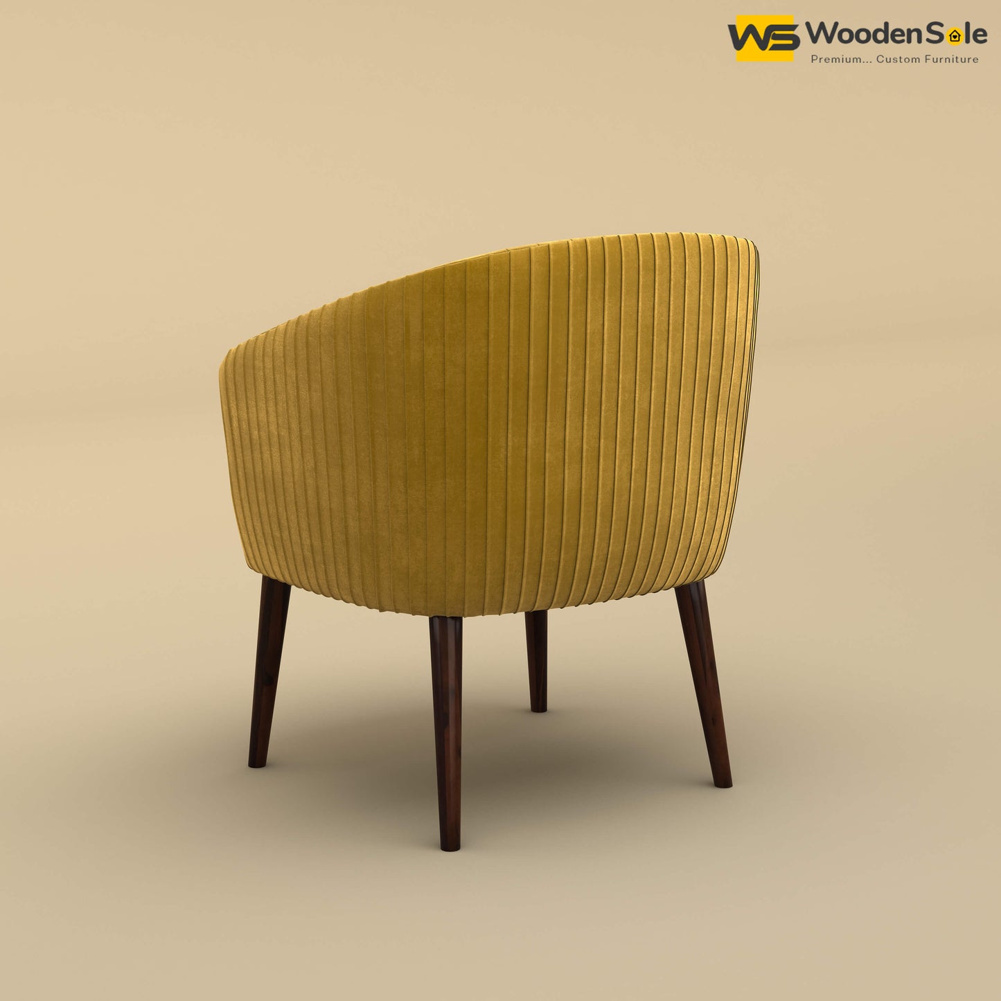 Parker Dining Chair (Velvet, Mustard Yellow)