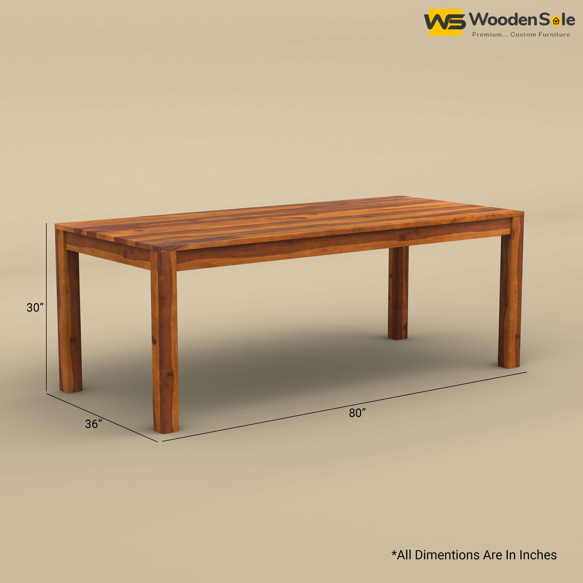 Ashley 8 Seater Dining Table Set (Honey Finish)
