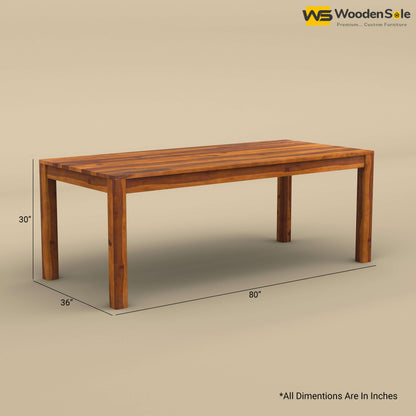 Ashley 8 Seater Dining Table Set (Honey Finish)