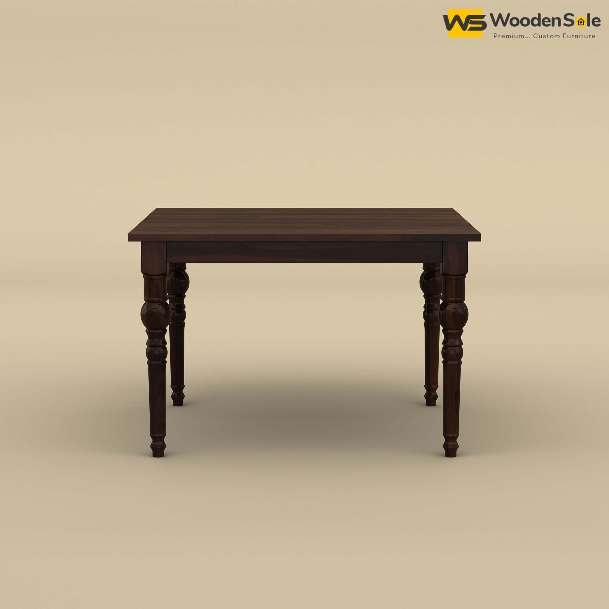 Elliot 4 Seater Dining Table (Walnut Finish)