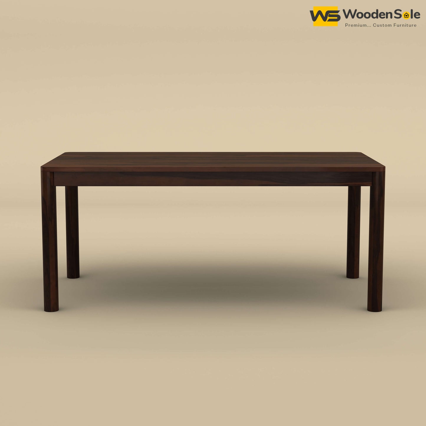 Madrid 6 Seat Dining Table Set (Walnut Finish)