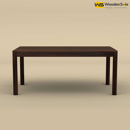Madrid 6 Seat Dining Table Set (Walnut Finish)