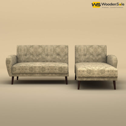 Daisy L Shape Sofa (Cotton, Patchy Cream)