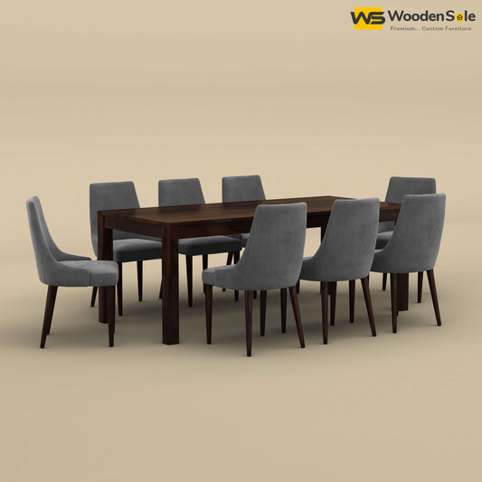 Ashley 8 Seater Dining Table Set (Walnut Finish)