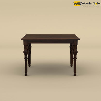 Elliot Dining Table 4 Seater Set (Walnut Finish)