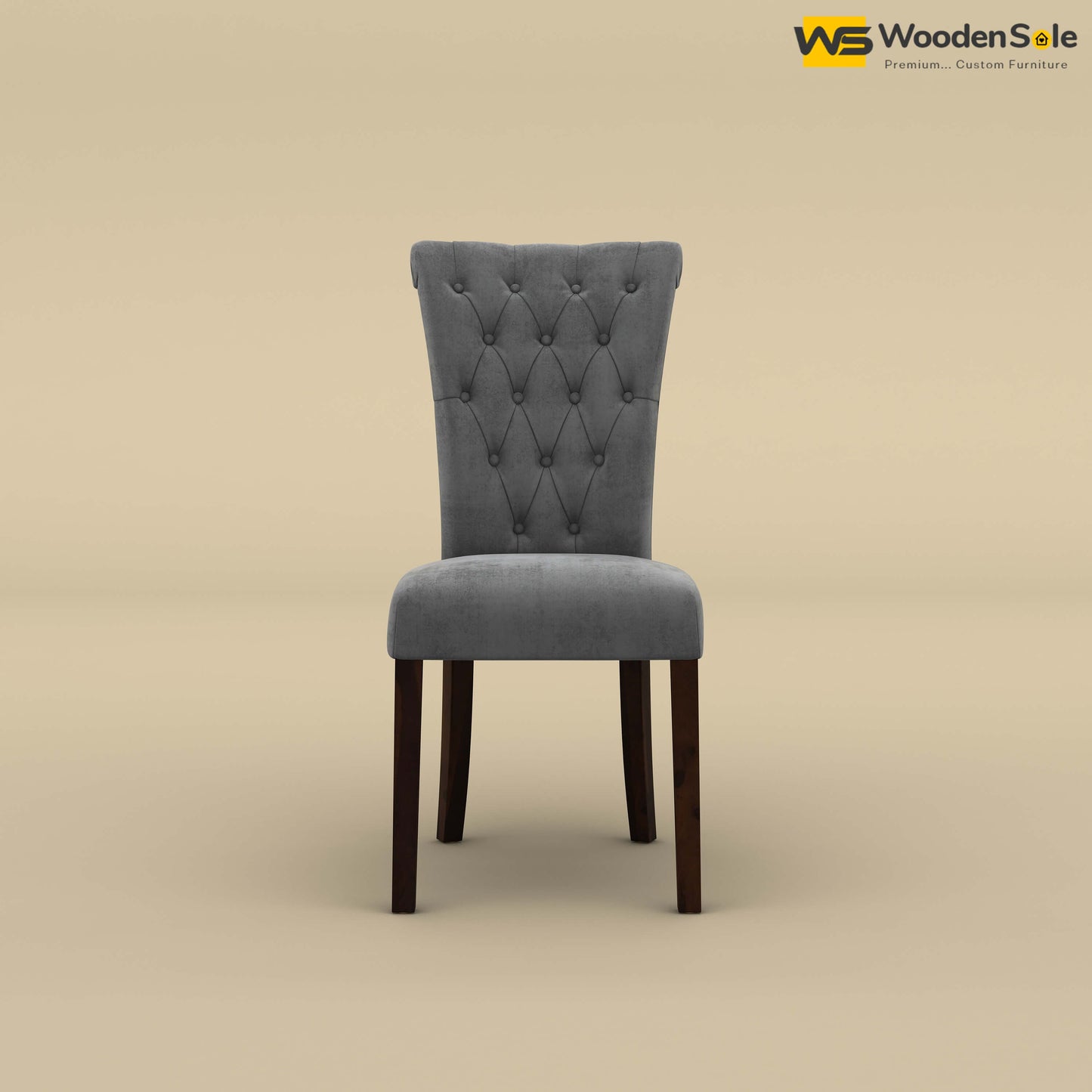 Kia 4 Seater Dining Set (Walnut Finish)