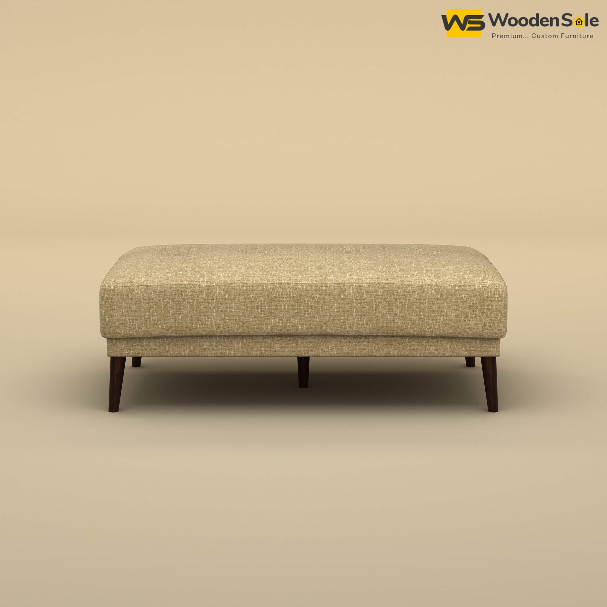 Daisy L Shape Sofa Cum Bed (Cotton, Faux Cream)