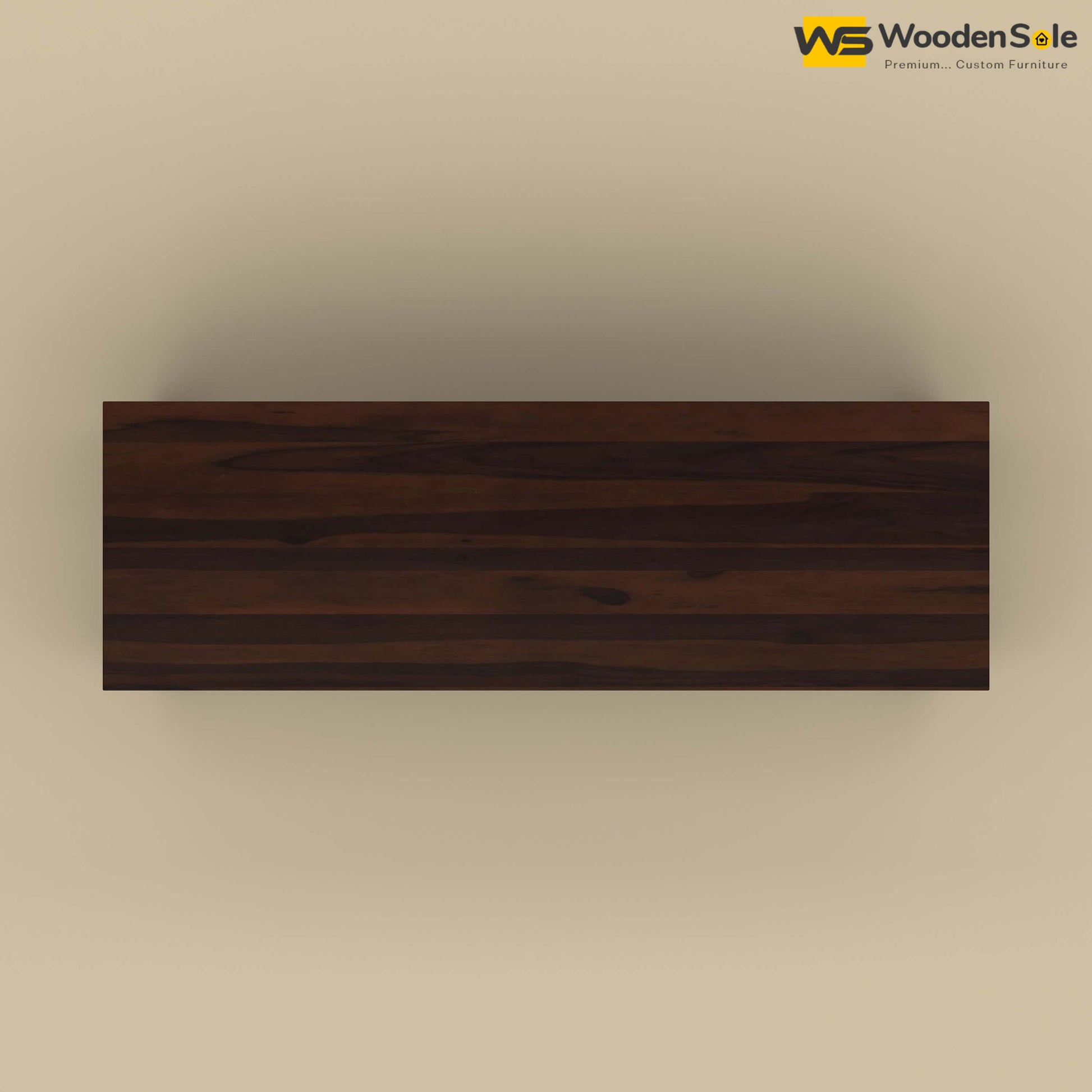 Sheesham Wood 6 Seater Dining Table Set with Bench (Walnut Finish)