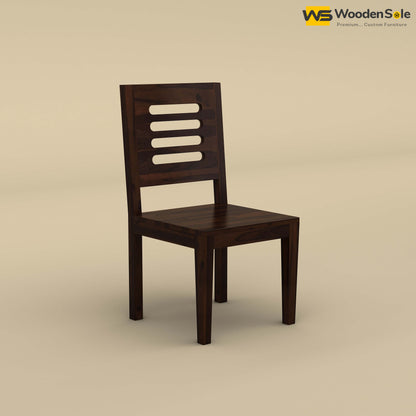 Sheesham Wood 6 Seater Dining Table Set with Bench (Walnut Finish)