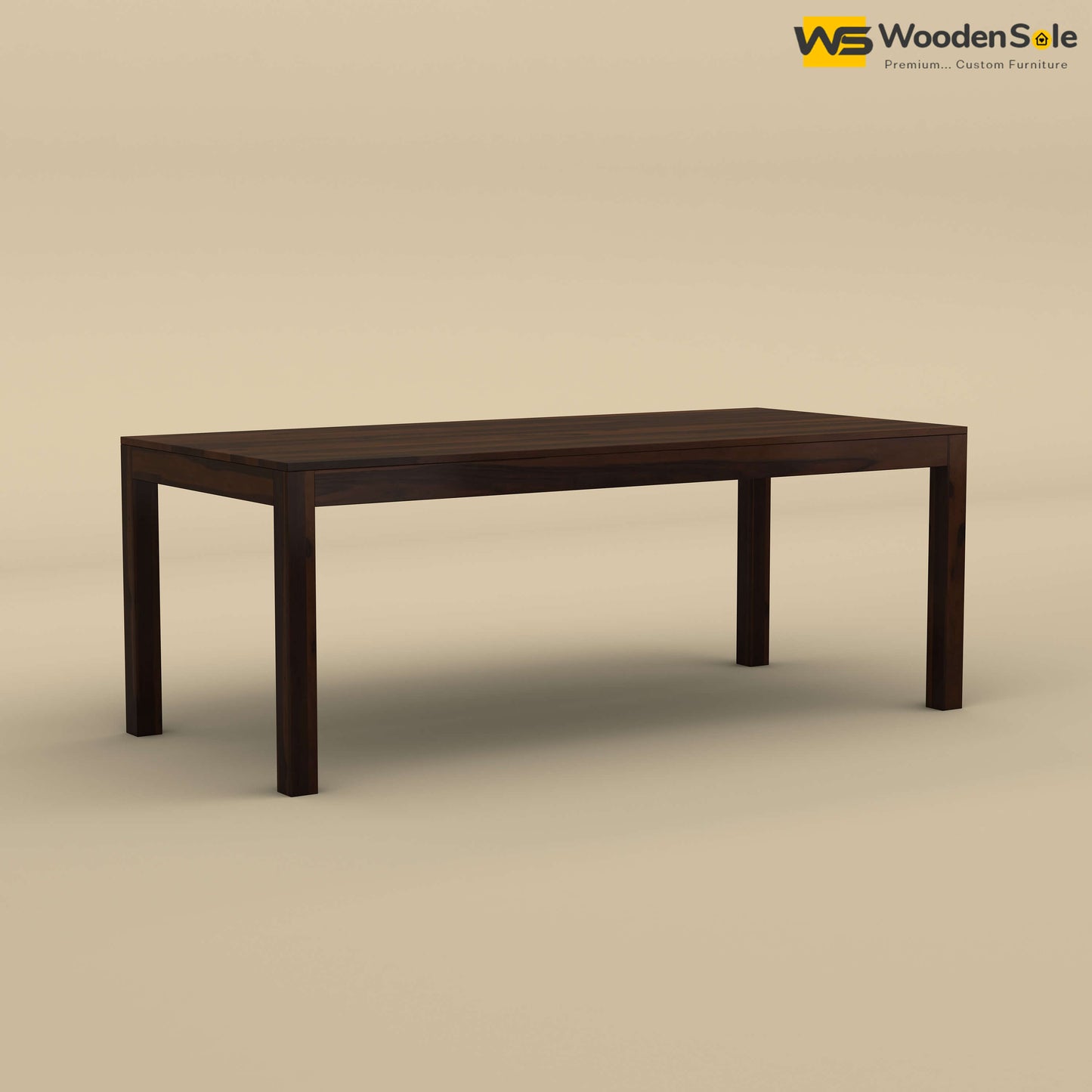 Sheesham Wood 8 Seater Dining Table (Walnut Finish)