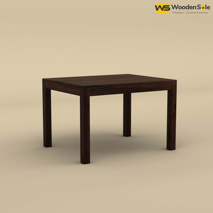 Sheesham Wood 4 Seater Dining Table Set (Walnut Finish)