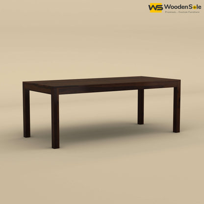 Sheesham Wood 8 Seater Dining Set with Upholstery Chair (Walnut Finish)
