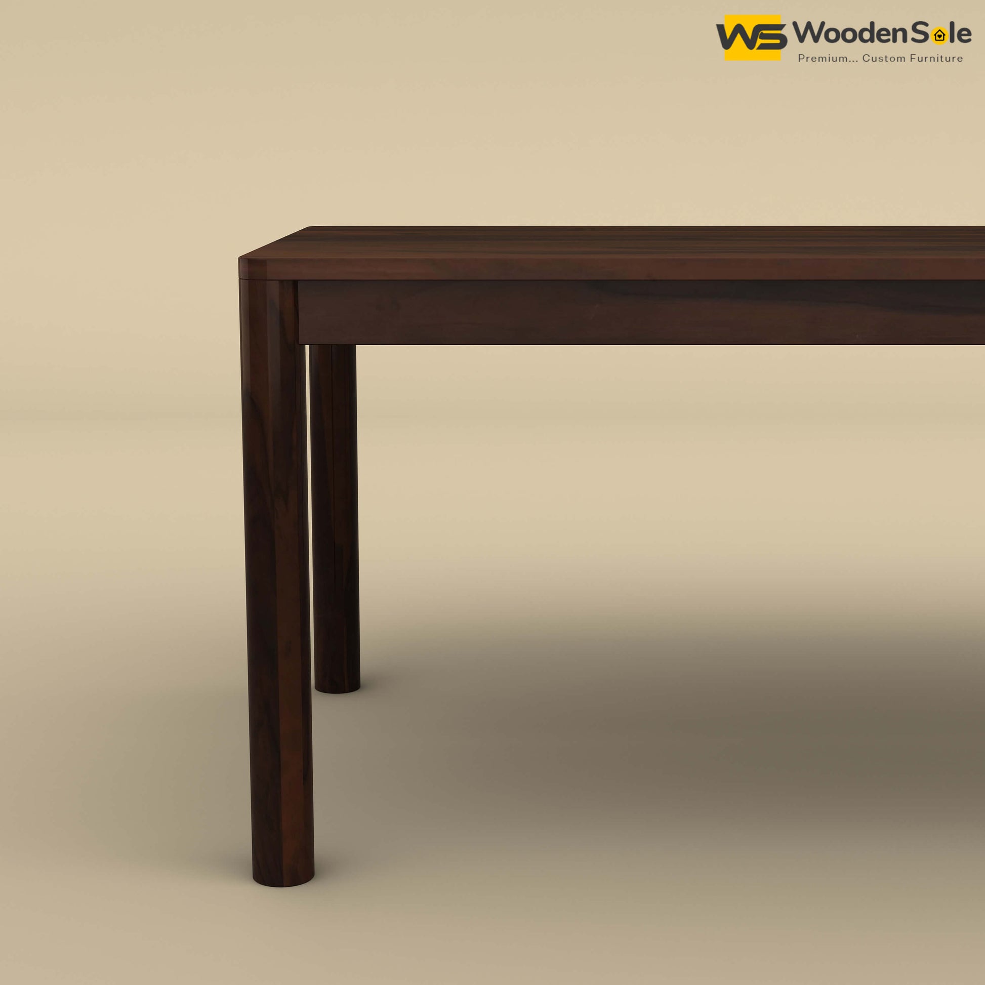 Madrid 6 Seat Dining Table Set (Walnut Finish)