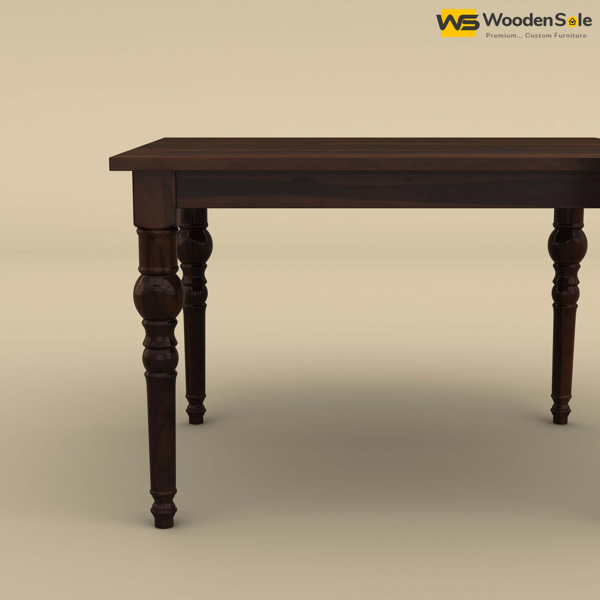 Elliot 4 Seater Dining Table (Walnut Finish)