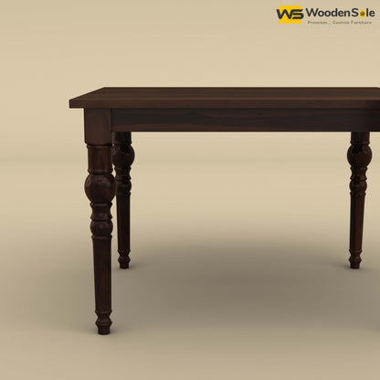 Elliot 4 Seater Dining Table (Walnut Finish)