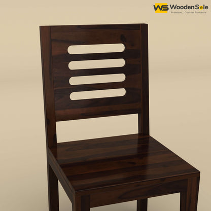 Sheesham Wood 6 Seater Dining Table Set with Bench (Walnut Finish)