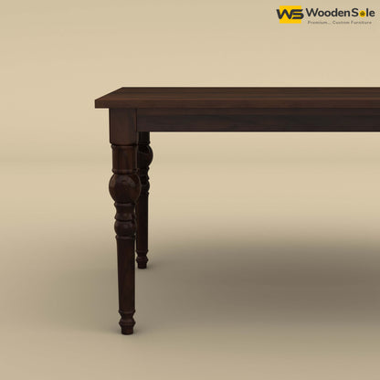 Elliot Dining Table 6 Seater Set (Walnut Finish)