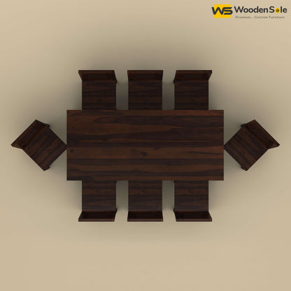 Sheesham Wood 8 Seater Dining Table Set (Walnut Finish)