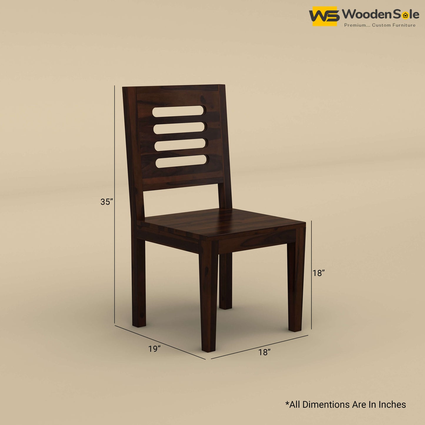 Sheesham Wood 6 Seater Dining Table Set with Bench (Walnut Finish)