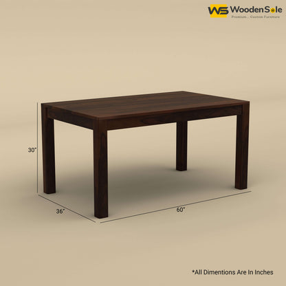 Ashley 6 Seater Dining Table (Walnut Finish)