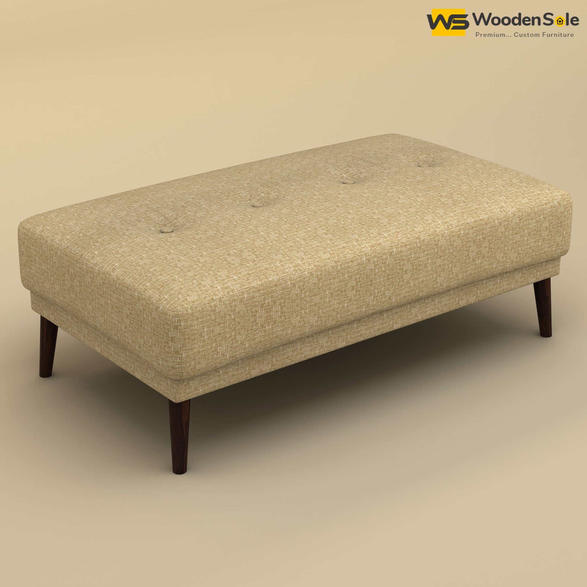 Daisy L Shape Sofa Cum Bed (Cotton, Faux Cream)