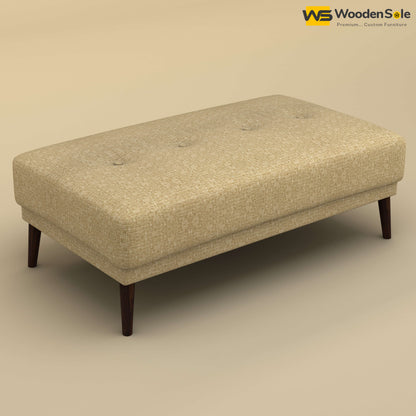 Daisy L Shape Sofa Cum Bed (Cotton, Faux Cream)
