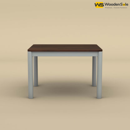 Madrid 4 Seater Dining Table (Walnut & Gray Finish)