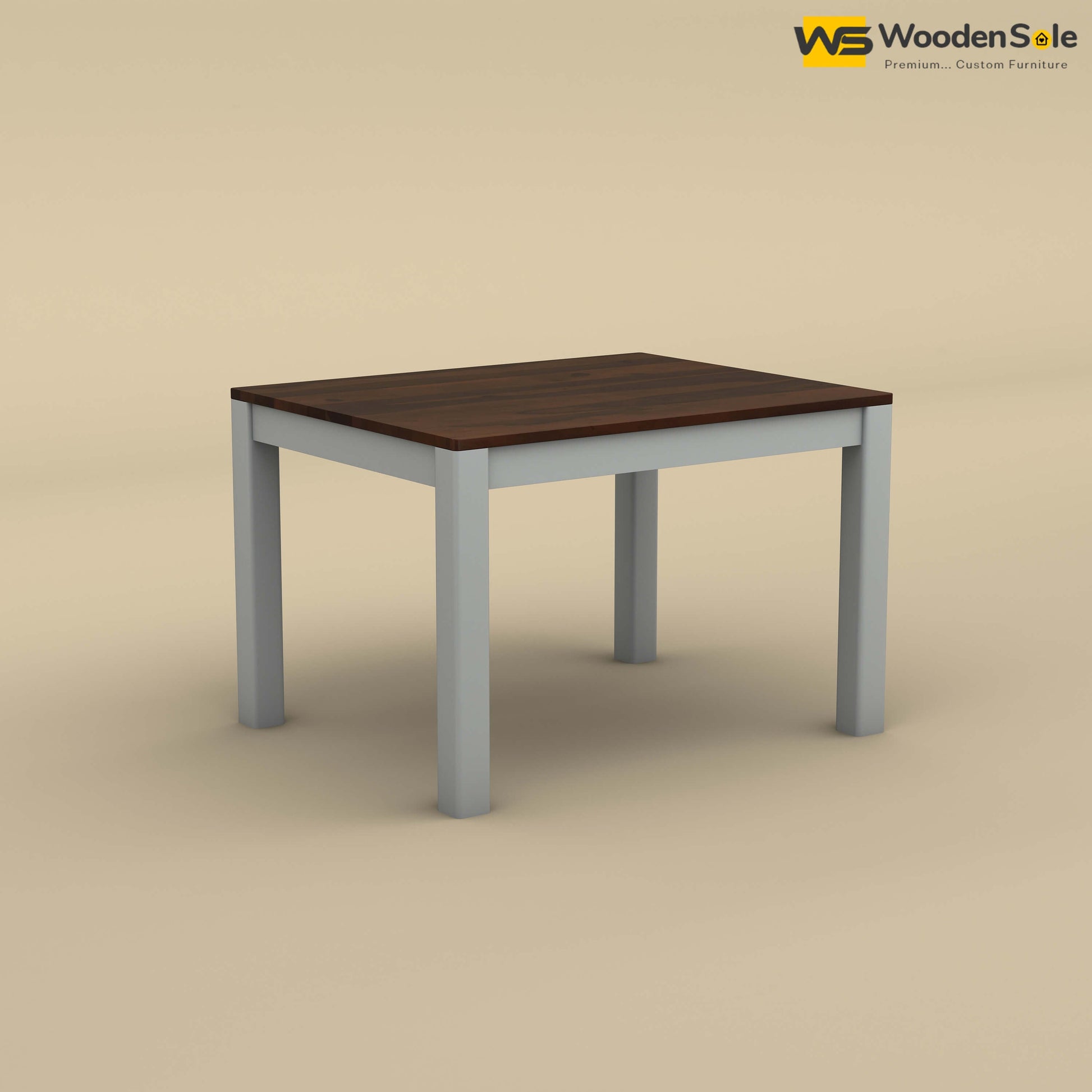 Ashley 4 Seater Dining Table (Walnut & Gray Finish)