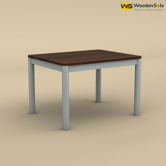 Madrid 4 Seater Dining Table (Walnut & Gray Finish)