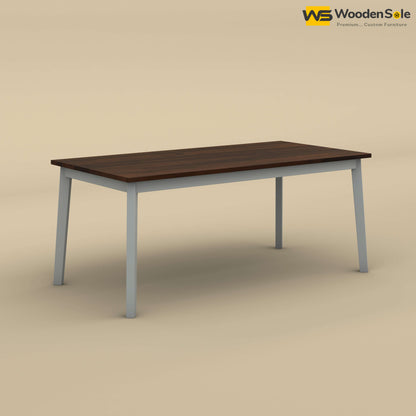 Kia 6 Seater Dining Table (Walnut & Gray Finish)
