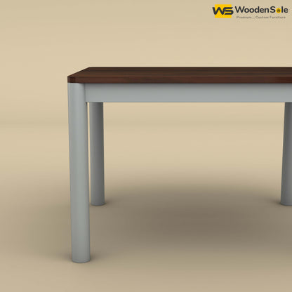 Madrid 4 Seater Dining Table (Walnut & Gray Finish)